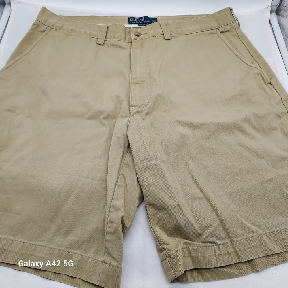 Polo Ralph Lauren‎ Classic Polo Chino Prospect Shorts Tan Mens Size 35